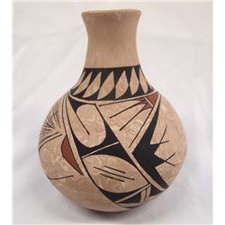 Mata Ortiz Polychrome Geometric Jar by Eliza Ortiz