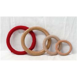4 Mata Ortiz Clay Pottery Rings
