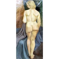Large Vintage NM Estate Original Nude on Canvas