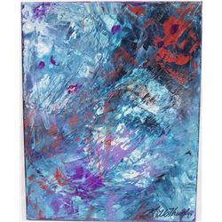 Original Acrylic Woman in the Lake, Kills Thunder