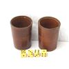 Image 3 : Pair of Monogrammed Leather Dice Cups & Dice