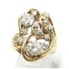 Image 1 : Estate 14K Gold and Diamond Ring, Size 5.75