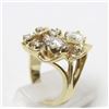 Image 3 : Estate 14K Gold and Diamond Ring, Size 5.75