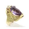 Image 2 : Estate 14K Gold, Diamond, & Amethyst Ring