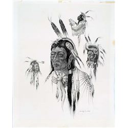 Kiowa Woody Crumbo Signed Print