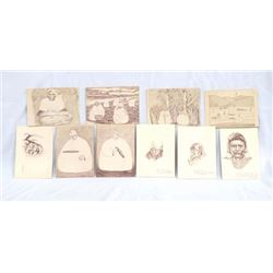 11 Artist Cards by Dorothy Mayuiers