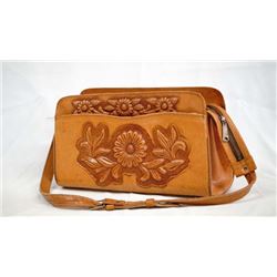 Mexican Hand Tooled Leather Purse
