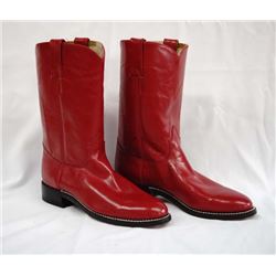Original Tony Lama Red Cowgirl Boots size 6 1/2 B