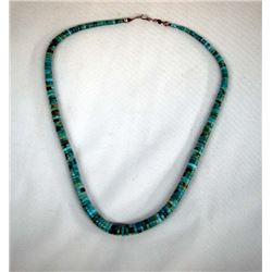 Estate Navajo Natural Turquoise Graduated Choker