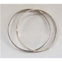 Pr Taxco Sterling Silver Bangle Bracelets