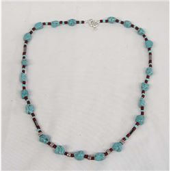 1960 Navajo Style Kingman Turquoise Necklace