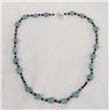 Image 1 : 1960 Navajo Style Kingman Turquoise Necklace