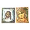 Image 1 : Pair of Icon Reproduction Prints on Cloth