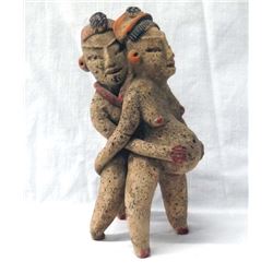 PreColumbian Erotica Figural Pottery Replica