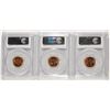 Image 2 : LOT OF ( 3 ) PCGS GRADED MS-66 RED LINCOLN CENTS: 1944, 1955-D & 1958-D