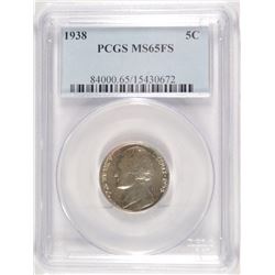 1938 JEFFERSON NICKEL, PCGS MS-65 FULL STEPS  TOUGH!