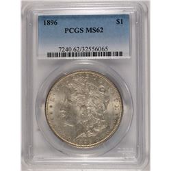 1896 MORGAN SILVER DOLLAR, PCGS MS-62