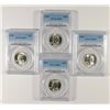 Image 1 : ( 4 ) 1954 WASHINGTON QUARTERS, PCGS MS-65