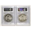 Image 2 : 2002 & 2003 AMERICAN SILVER EAGLES, PCGS MS-69
