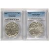 Image 1 : 2005 & 2006 AMERICAN SILVER EAGLES, PCGS MS-69