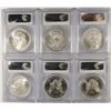 Image 2 : 2002, 2003, 2004, 2005, 2006 & 2007 AMERICAN SILVER EAGLES, PCGS MS-69 NICE RUN!