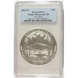2013 WHITE MOUNTAIN (5 OZT .999 FS) PCGS SP-70 !!!!