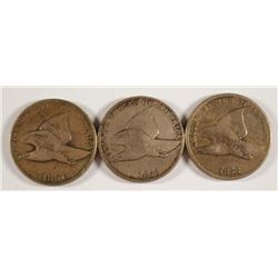1857, 1858 SL & 1858 LL FLYING EAGLE CENTS