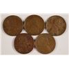 Image 1 : (5) 1910-S LINCOLN CENTS