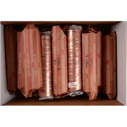 Box of 20 Rolls of Better Date Unc. Lincoln Cents