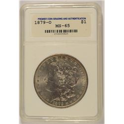 1879-O MORGAN DOLLAR PREMIER COIN GRADING MS-65