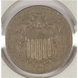 1876 SHEILD NICKEL XF