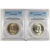 Image 1 : 1961 & 1961-D FRANKLIN HALF DOLLARS, PCGS MS-64