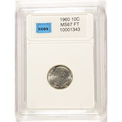 1960 LINCOLN CENT, CCGS MS-67 FULL TORCH