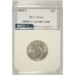 1929-S STANDING LIBERTY QUARTER, PCI MS-64