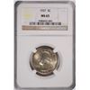 Image 1 : 1937 WASHINGTON QUARTER, NGC MS-65 GEM