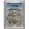 Image 1 : 2006 AMERICAN SILVER EAGLE, PCGS MS-70 PERFECT!