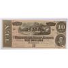 Image 1 : 1864 $10 CONFEDERATE STATES OF AMERICA NOTE (T-68) XF/AU