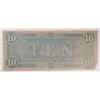 Image 2 : 1864 $10 CONFEDERATE STATES OF AMERICA NOTE (T-68) VG