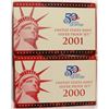 Image 1 : 2000 & 2001 SILVER PROOF SETS (OGP)