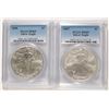 Image 1 : 2006 & 2007 AMERICAN SILVER EAGLES, PCGS MS-69