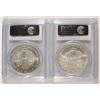 Image 2 : 2006 & 2007 AMERICAN SILVER EAGLES, PCGS MS-69