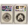 Image 2 : 2012-S AMERICAN SILVER EAGLE SET, NGC REVERSE PROOF PF-69 & PF-69 ULTRA CAMEO