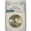 Image 1 : 1922 PEACE SILVER DOLLAR, PCI MS-65 GEM WHITE COIN