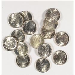 LOT OF ( 15 ) GEM BU 1952-S ROOSEVELT DIMES NICE!