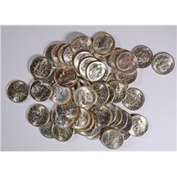 ORIGINAL GEM BU ROLL OF 1953-S ROOSEVELT DIMES
