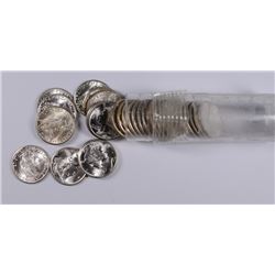 LOT OF ( 29 ) GEM BU BLAST WHITE 1945-D MERCURY DIMES, GEM COINS!!!