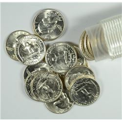 PARTIAL ROLL OF GEM BU 1940 WASHINGTON QUARTERS, ( 33 ) COINS  TOUGH TO FIND!!