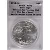 Image 1 : 2012 (S) AMERICAN SILVER EAGLE STRUCK AT S.F. MINT ANACS MS-70