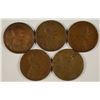 Image 1 : (5) 1910-S LINCOLN CENTS