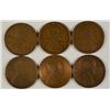 Image 1 : (6) 1913-S LINCOLN CENTS